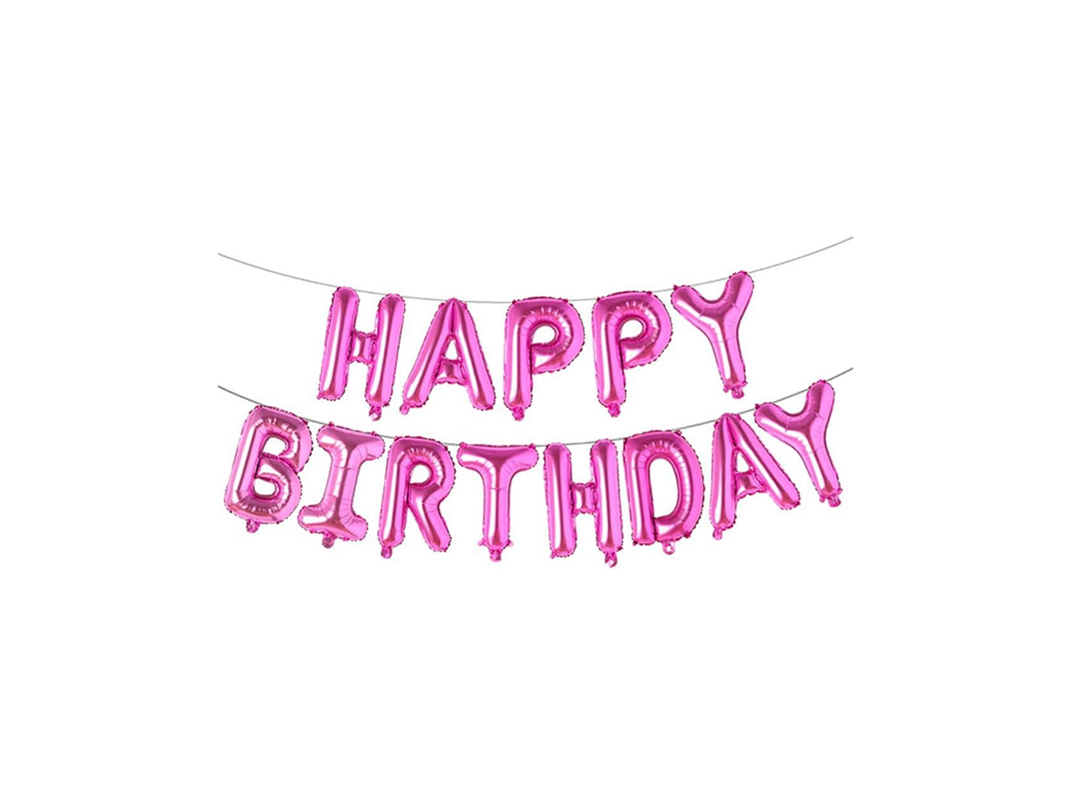 Birthday Foil Banner (Pink) Birthday Foil Banner (Pink)