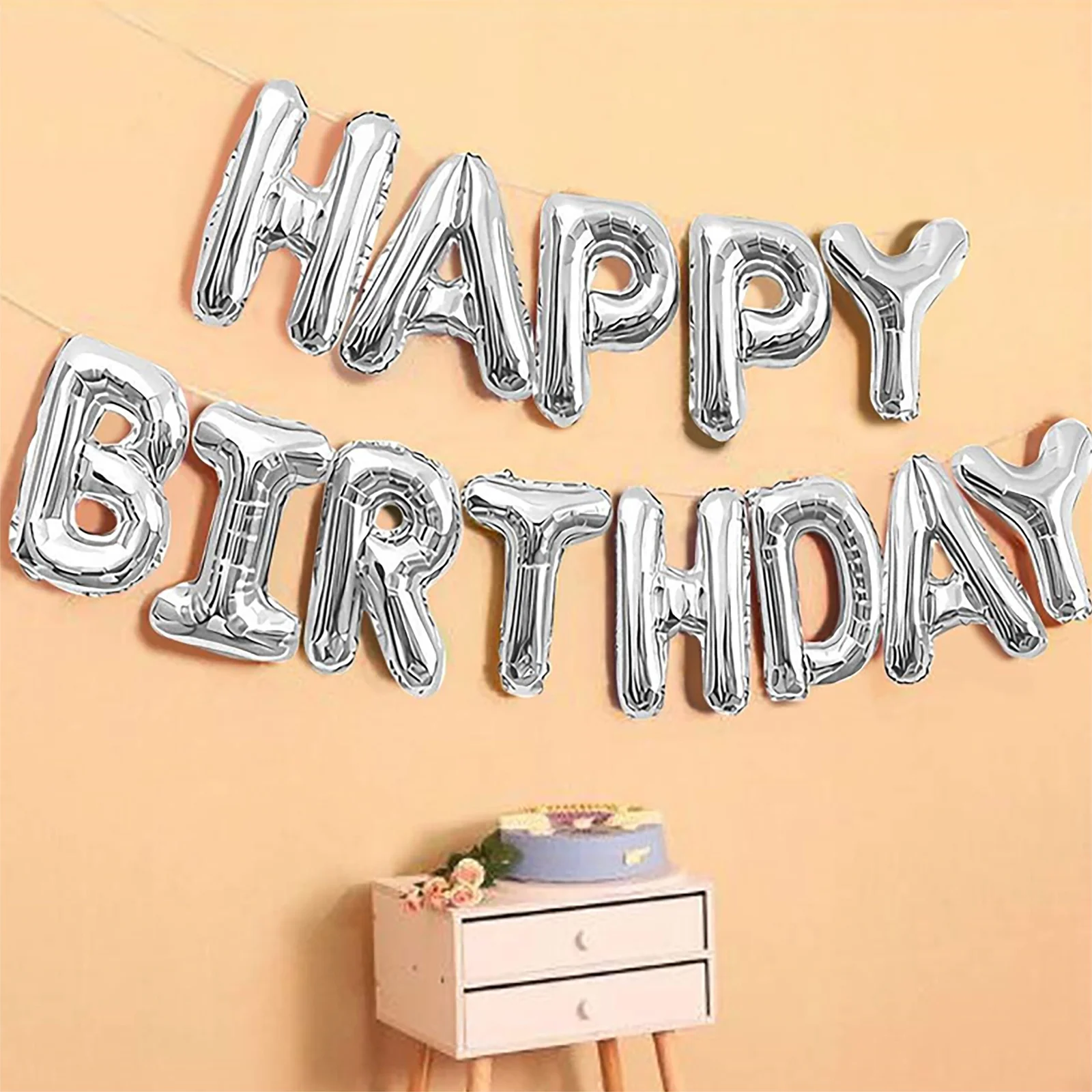 Birthday Foil Banner (Silver) Birthday Foil Banner (Silver)