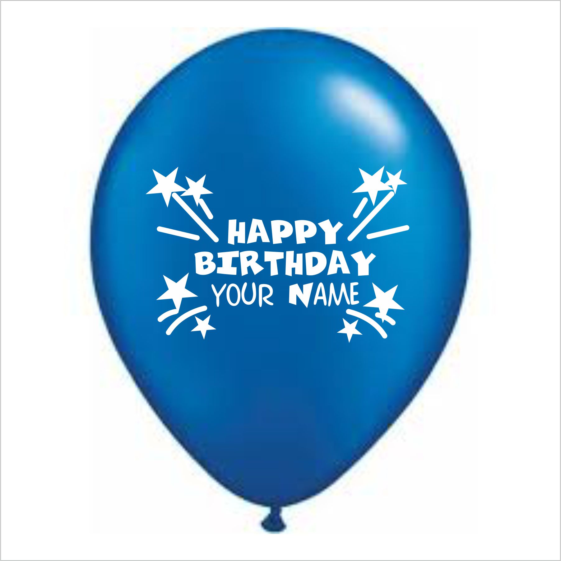 The Magic Balloons store - Personalized Name Printed Birthday Party Balloons with Birthday Boy/Girl Name( pack of 100)-Mulicolor