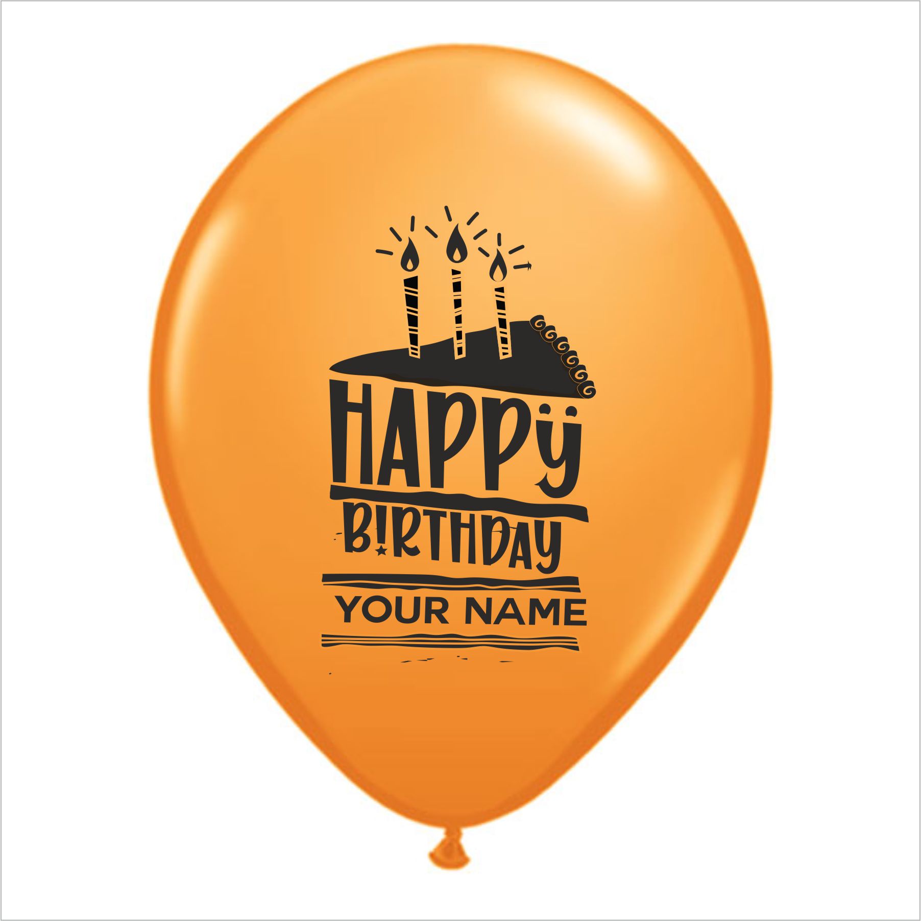 The Magic Balloons store - Personalized Name Printed Birthday Party Balloons with Birthday Boy/Girl Name( pack of 100)-Mulicolor