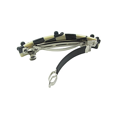 Classic French Barrettes - Black~White Classic French Barrettes - Black~White