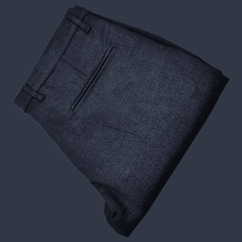 BLACK SELF DESIGN PANT