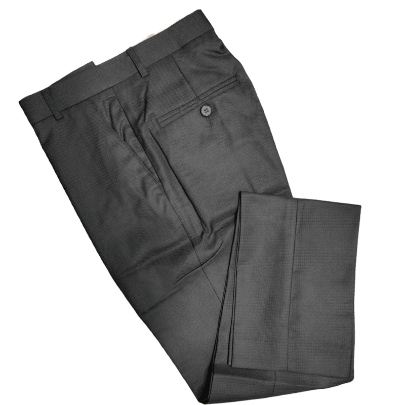 BLACK SELF DESIGN PANT