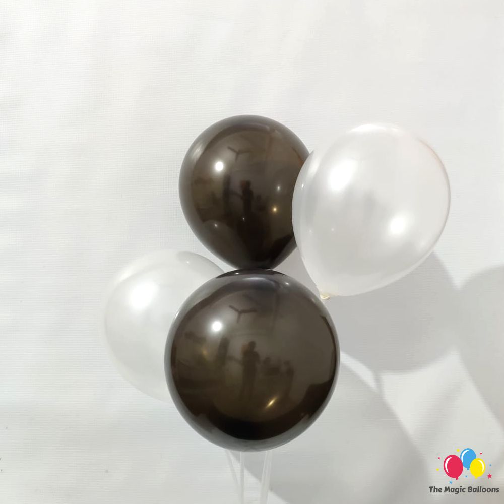 The Magic Balloons Store- Plain Multicolor Metallic/Latex Balloon Pack of 80pcs For Birthday, Baby Shower, Photoshoot, Festivals, Theme Party Decoration- 181534