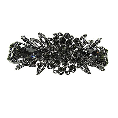 Floral French Barrette Party Wear Hair Clip Floral French Barrette Party Wear Hair Clip