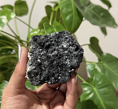 Black Tourmaline Crystal Geodes (Peru) Black Tourmaline Crystal Geodes (Peru)