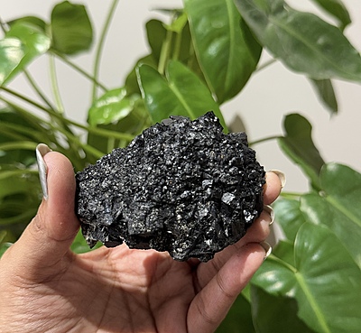 Black Tourmaline Crystal Geodes (Peru) Black Tourmaline Crystal Geodes (Peru)