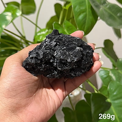 Black Tourmaline Geodes (Peru) Black Tourmaline Geodes (Peru)
