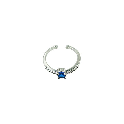 Blue Stone Embellished Finger Ring Blue Stone Embellished Finger Ring