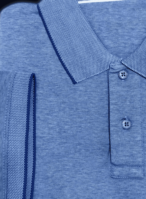 Blue Self Design Tshirt