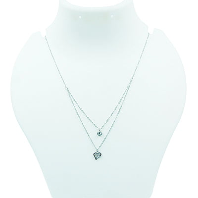 Layered Chain - Bodered Heart Layered Chain - Bodered Heart