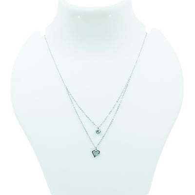 Layered Chain - Bodered Heart Layered Chain - Bodered Heart