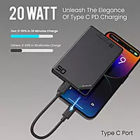 Portronics Boosty 5k 5000mAh 15W Wireless Magnetic Fast Charging Nano Powerbank Portronics Boosty 5k 5000mAh 15W Wireless Magnetic Fast Charging Nano Powerbank