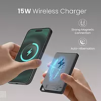 Portronics Boosty 5k 5000mAh 15W Wireless Magnetic Fast Charging Nano Powerbank Portronics Boosty 5k 5000mAh 15W Wireless Magnetic Fast Charging Nano Powerbank