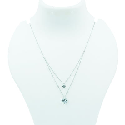 Layered Chain - Bordered Love Text Layered Chain - Bordered Love Text