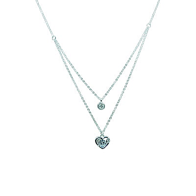 Layered Chain - Bordered Love Text Layered Chain - Bordered Love Text