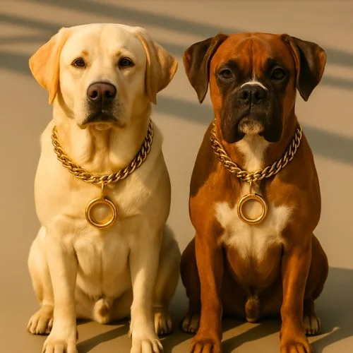 Brass Choke Chain Collar – Heavy-Duty Diamond Cut Gold Finish Brass Choke Chain Collar – Heavy-Duty Diamond Cut Gold Finish