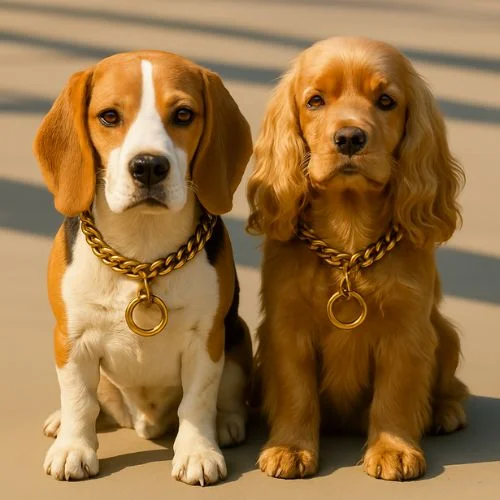 Brass Choke Chain Collar – Heavy-Duty Diamond Cut Gold Finish Brass Choke Chain Collar – Heavy-Duty Diamond Cut Gold Finish