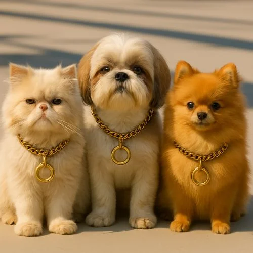 Brass Choke Chain Collar – Heavy-Duty Diamond Cut Gold Finish Brass Choke Chain Collar – Heavy-Duty Diamond Cut Gold Finish