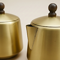 PITAL (BRASS) MILK AND SUGAR POT