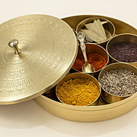PITAL (BRASS) SPICE BOX
