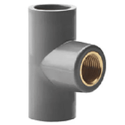 Brass Th. Tee, 32*1/2", Agriculture PVC Fittings