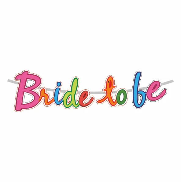 Bride To Be Gliter UV Multi Banner | Pack of 1 Set Bride To Be Gliter UV Multi Banner | Pack of 1 Set