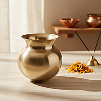 PURE TIN BRONZE LOTA KALASH perfect for rituals and temple use.