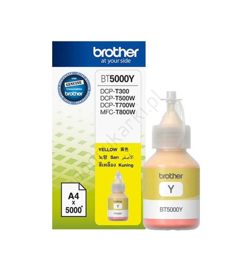 Brother Ink BT5000 Yellow Colour For T300, T500 Printers