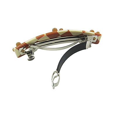 Classic French Barrettes - Black~White Classic French Barrettes - Black~White