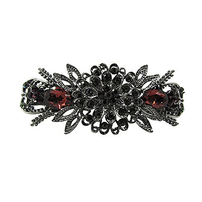 Floral French Barrette Party Wear Hair Clip Floral French Barrette Party Wear Hair Clip