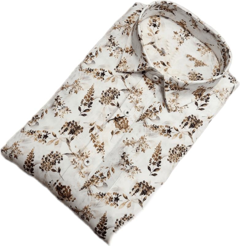 Brown Printed Shirt