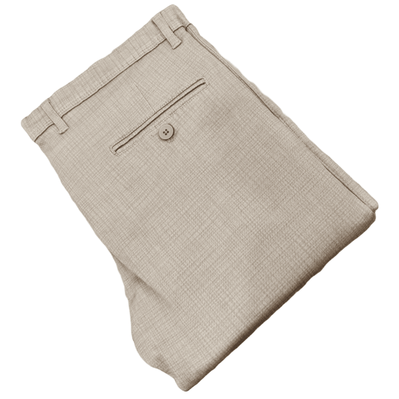 BROWN SELF DESIGN PANT