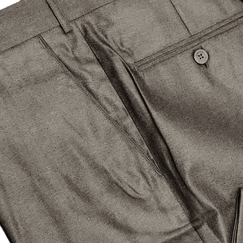 BROWN SELF DESIGN PANT