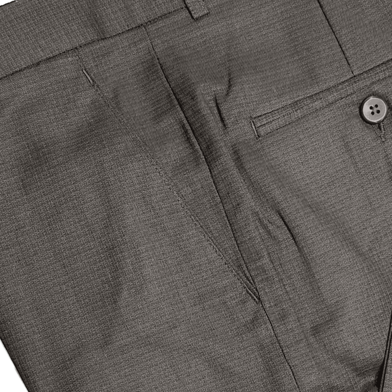 BROWN SELF DESIGN PANT