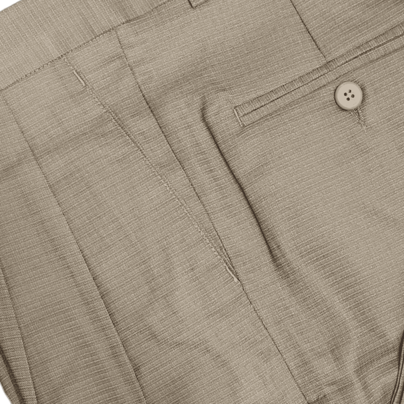 BROWN SELF DESIGN PANT
