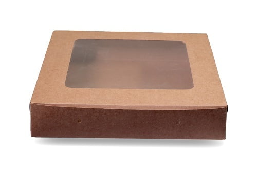 Qson Brownie Box For 12 - Size 10x10x2 inch