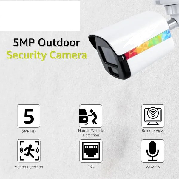 Bullet Camera IP Camera (Outdoor) | Smart Bullet Camera,Motion Detection | Color View | Low Illumination CMOS Image Sensor