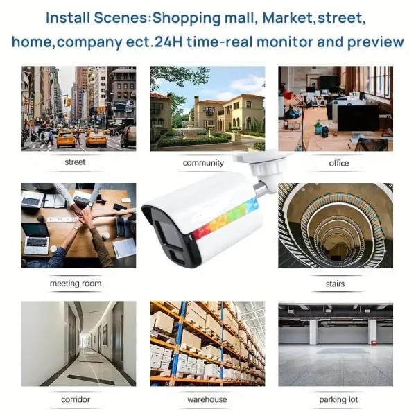 Bullet Camera IP Camera (Outdoor) | Smart Bullet Camera,Motion Detection | Color View | Low Illumination CMOS Image Sensor