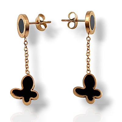 Anti-Tarnish Butterfly Drop Earrings Anti-Tarnish Butterfly Drop Earrings