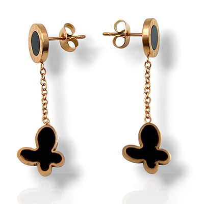 Anti-Tarnish Butterfly Drop Earrings Anti-Tarnish Butterfly Drop Earrings