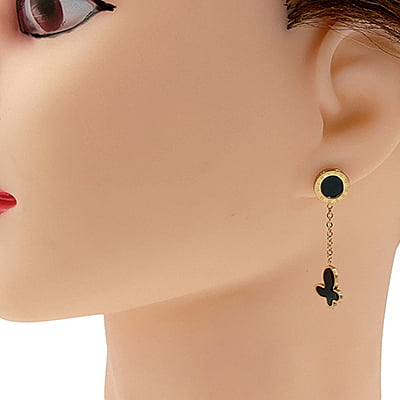 Anti-Tarnish Butterfly Drop Earrings Anti-Tarnish Butterfly Drop Earrings