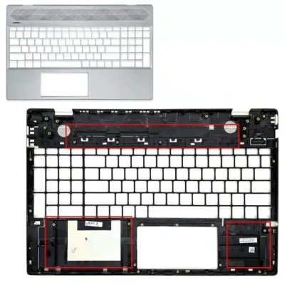 Laptop Back C Cover For HP Pavilion 15-CS 15-CW TPN-Q208 Q210 Silver