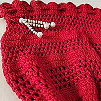 Crochet Red Potli Bags