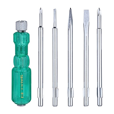 TAPARIA Screw Driver Set 6.0 x 0.8, 3.5 x 0.5, Phillips 0, Square Poker, Phillips 1 3Q 812 TAPARIA Screw Driver Set 6.0 x 0.8, 3.5 x 0.5, Phillips 0, Square Poker, Phillips 1 3Q 812
