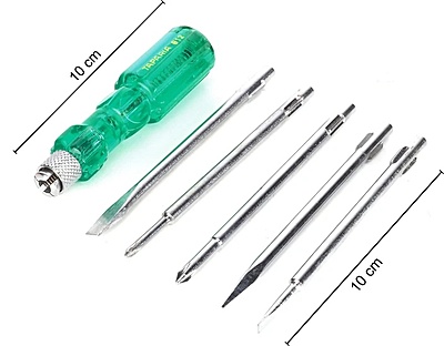 TAPARIA Screw Driver Set 6.0 x 0.8, 3.5 x 0.5, Phillips 0, Square Poker, Phillips 1 3Q 812 TAPARIA Screw Driver Set 6.0 x 0.8, 3.5 x 0.5, Phillips 0, Square Poker, Phillips 1 3Q 812