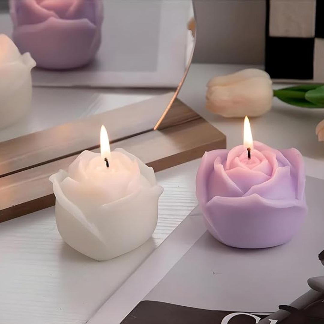 Silicon Mold Candle Rose Bud Big Flower Silicon Mold Candle Rose Bud Big Flower