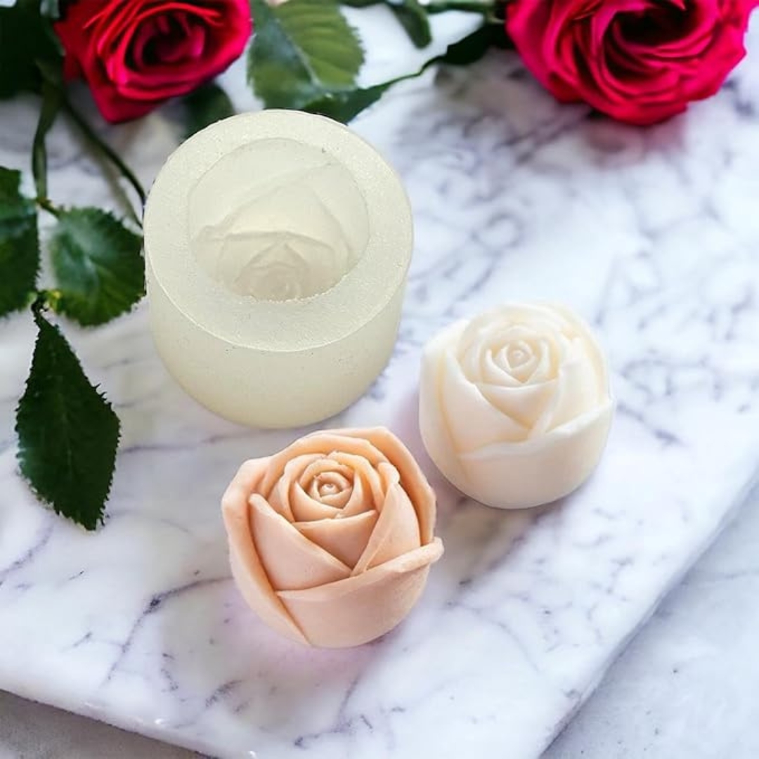 Silicon Mold Candle Rose Bud Medium Flower Silicon Mold Candle Rose Bud Medium Flower