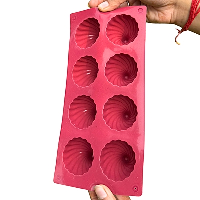 Silicon Mold Candle Modak - 8 Cavity