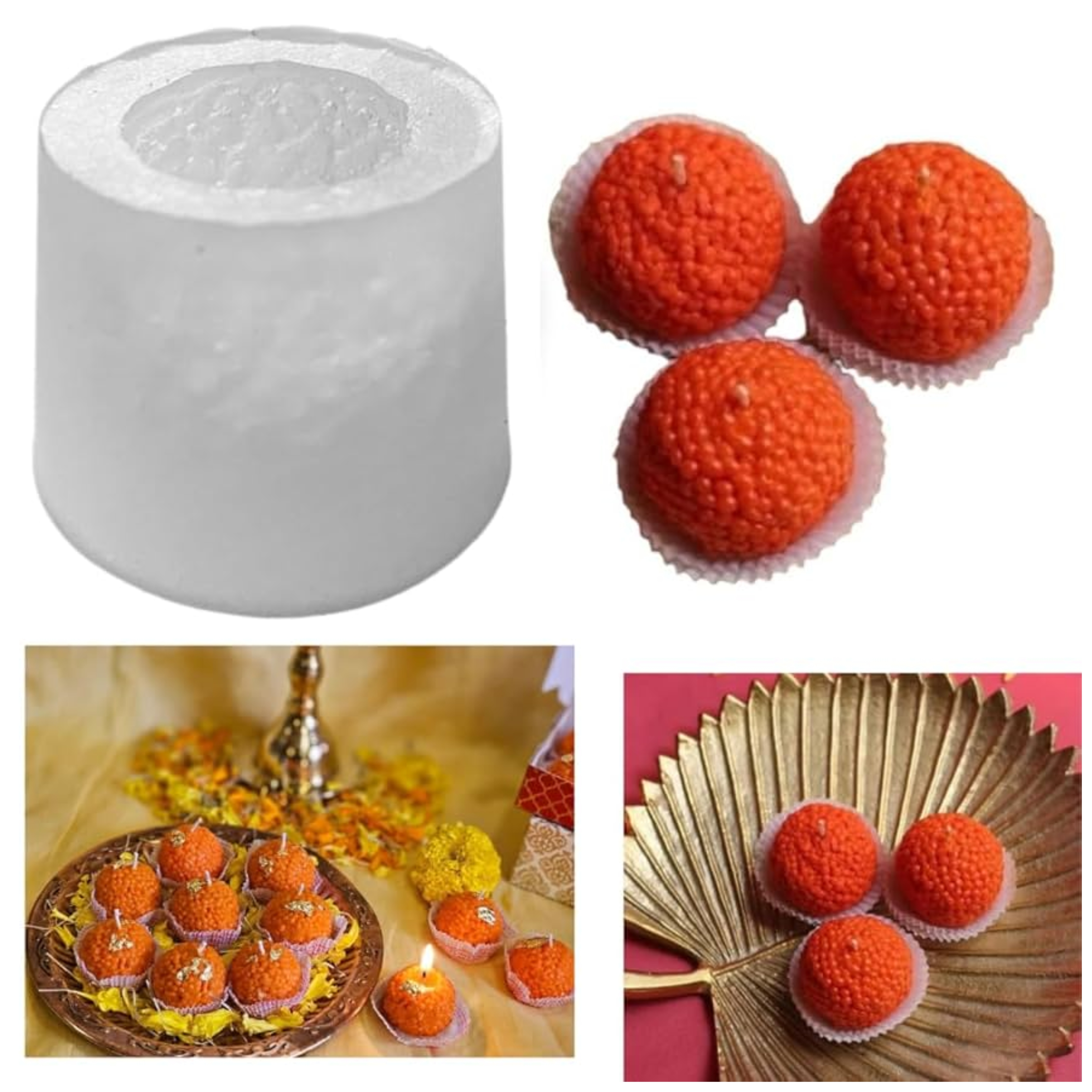 Silicon Mold Candle Motichoor Ladoo